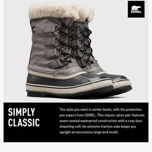 Sorel Winter Boots with Faux Shearling